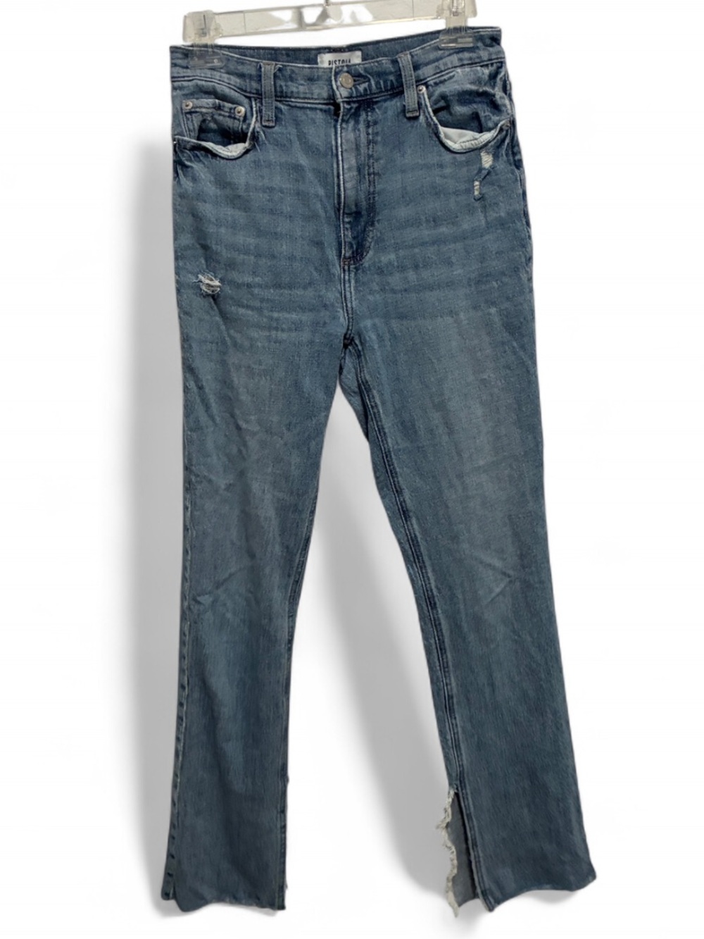 Pistola Colleen High-Rise Distressed Slim Boot Jeans in Blue